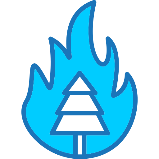 arbol en llamas Generic Blue icono