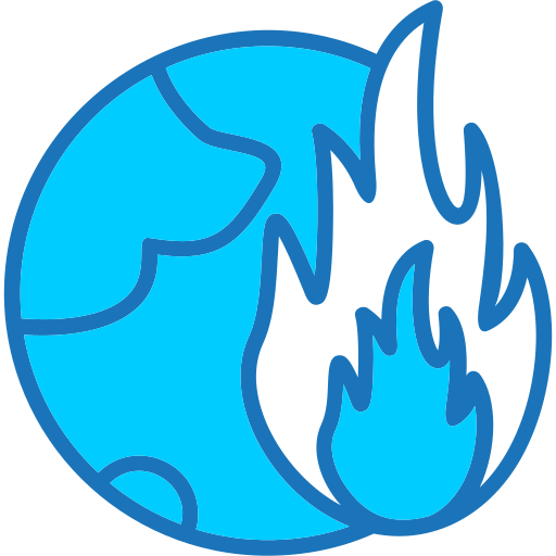 klimaatverandering Generic Blue icoon