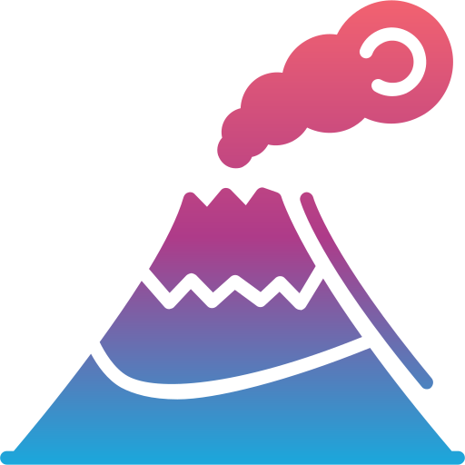 火山 Generic Flat Gradient icon