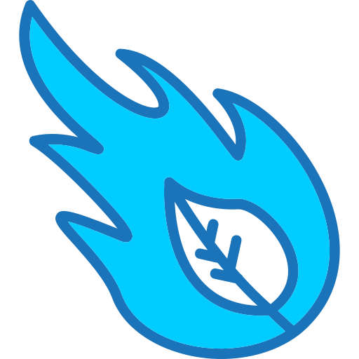 incendio forestal Generic Blue icono