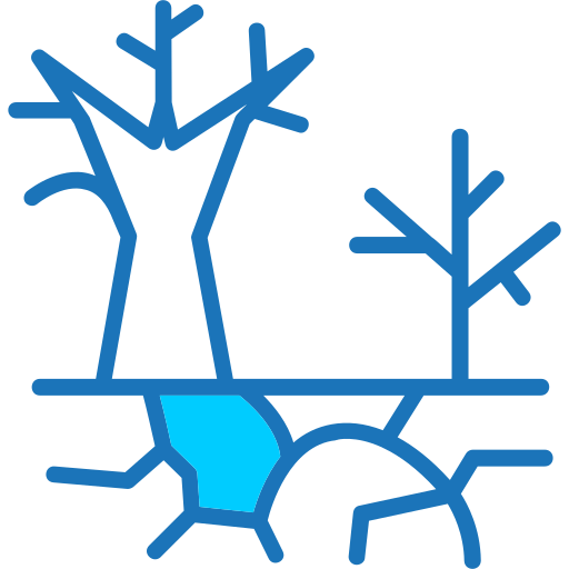 Desertification Generic Blue icon