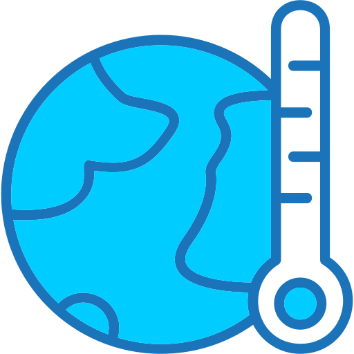 calentamiento global Generic Blue icono