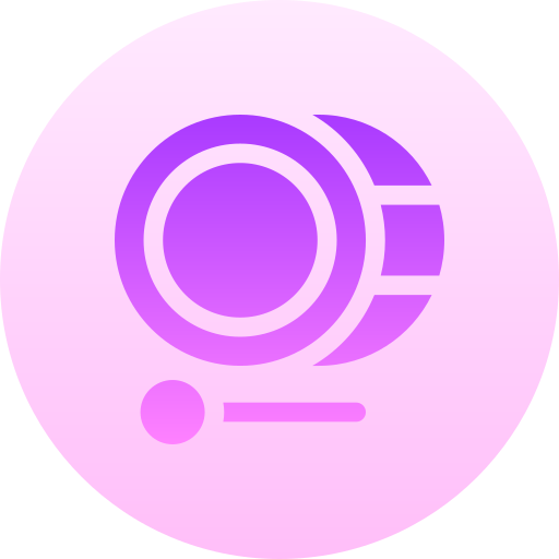 bęben Basic Gradient Circular ikona