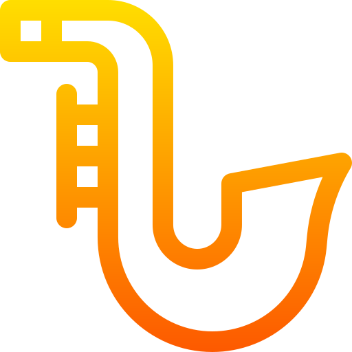 Saxophone Basic Gradient Lineal color icon