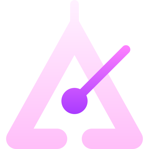 trójkąt Basic Gradient Gradient ikona