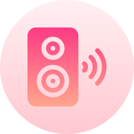 głośnik Basic Gradient Circular ikona
