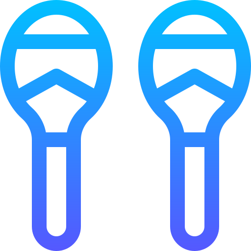 marakas Basic Gradient Lineal color icon