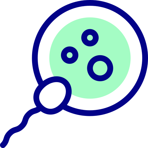 Sperm Detailed Mixed Lineal color icon