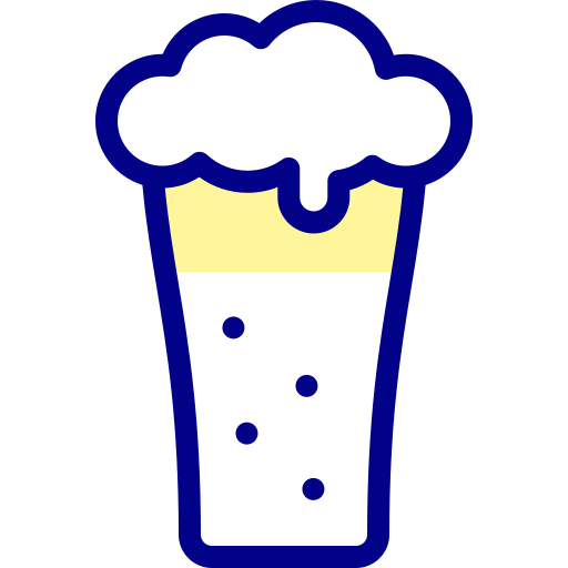 맥주 Detailed Mixed Lineal color icon