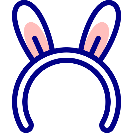 conejito Detailed Mixed Lineal color icono