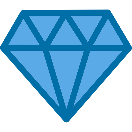 Diamond Generic Blue icon