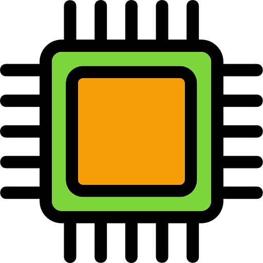 procesor Generic Outline Color ikona