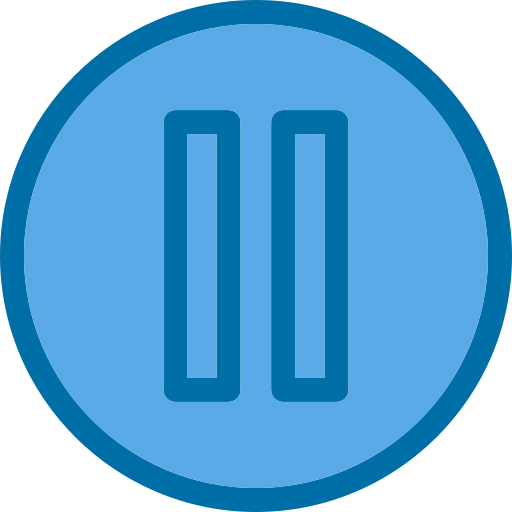 Pause Generic Blue icon