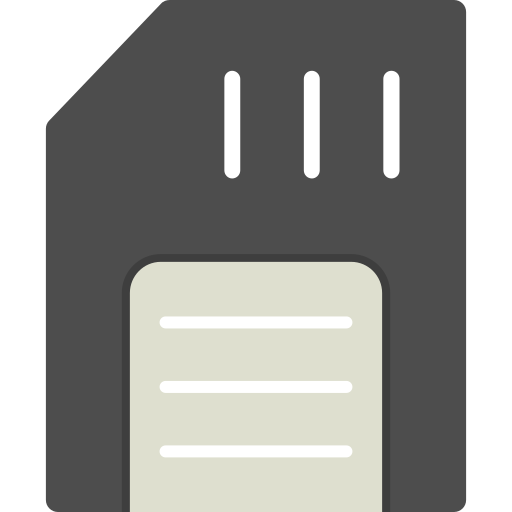 geheugenkaart Generic Flat icoon