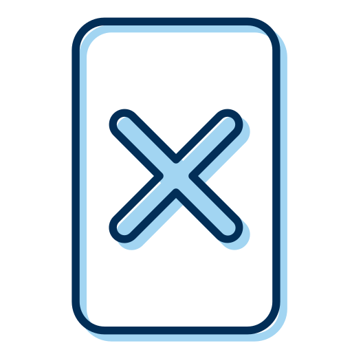 tarjeta roja Generic Blue icono