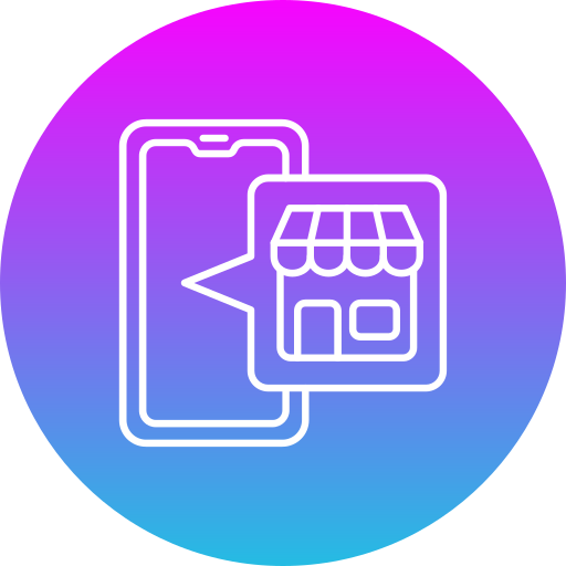 Online shop Generic Flat Gradient icon