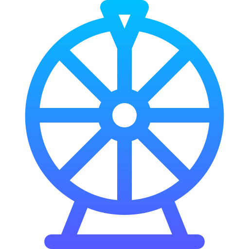 Wheel of fortune Basic Gradient Lineal color icon