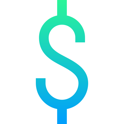 Доллар Super Basic Straight Gradient иконка