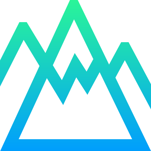 montañas Super Basic Straight Gradient icono