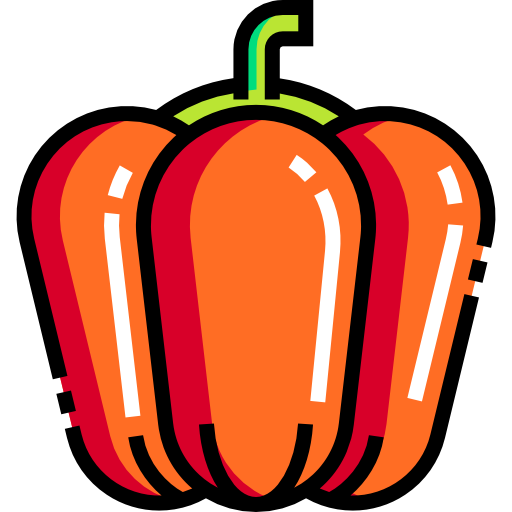 Bell pepper Detailed Straight Lineal color icon