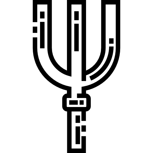tenedor de jardín Detailed Straight Lineal icono