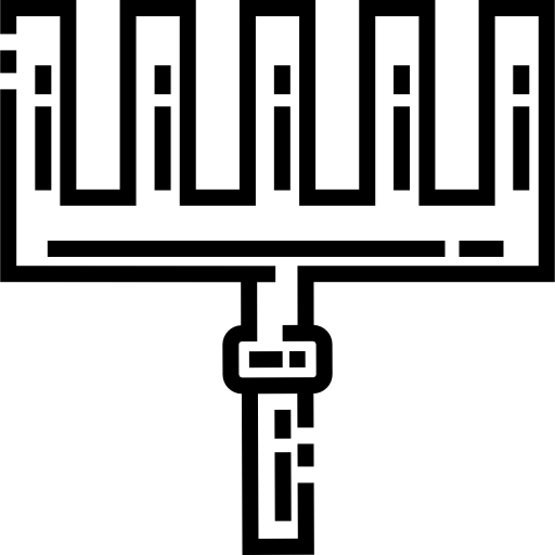 rastrello Detailed Straight Lineal icona