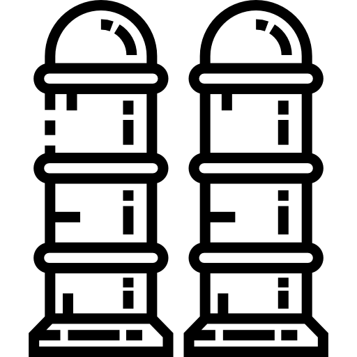 サイロ Detailed Straight Lineal icon