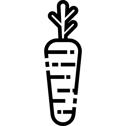 marchewka Detailed Straight Lineal ikona