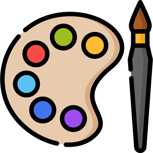 Paint palette Special Lineal color icon
