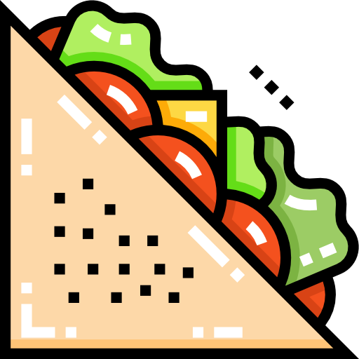 sandwich Detailed Straight Lineal color icon