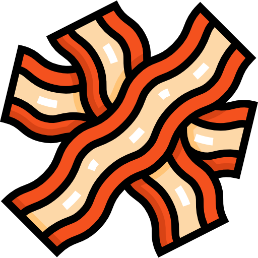 Bacon Detailed Straight Lineal color icon