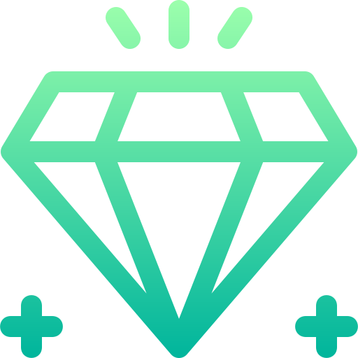 diamante Basic Gradient Lineal color icona