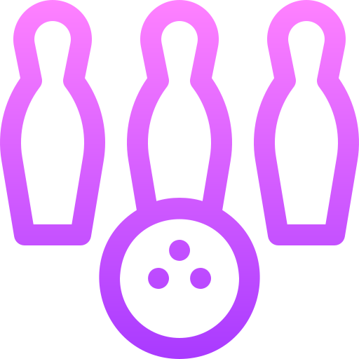 palla da bowling Basic Gradient Lineal color icona