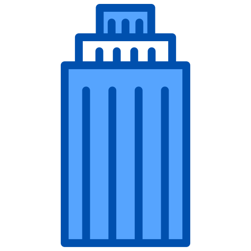 都市の建物 Generic Blue icon