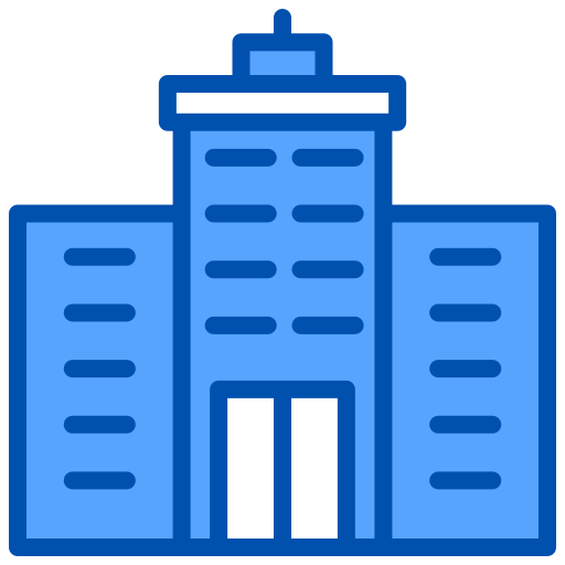 bürogebäude Generic Blue icon