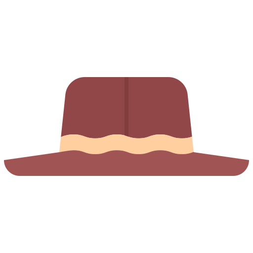Шляпа Coloring Flat иконка