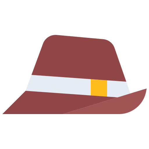 sombrero Coloring Flat icono