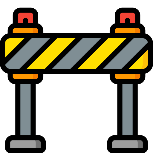 Road block Basic Miscellany Lineal Color icon