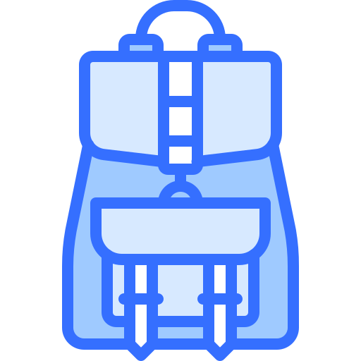Backpack Coloring Blue icon