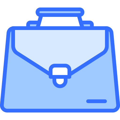 서류 가방 Coloring Blue icon
