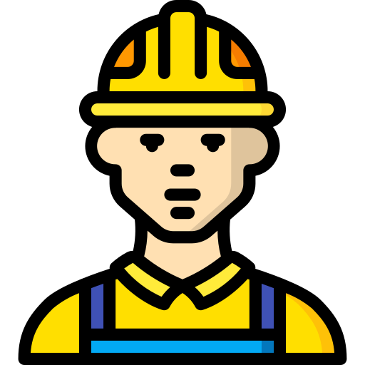 Construction worker Basic Miscellany Lineal Color icon