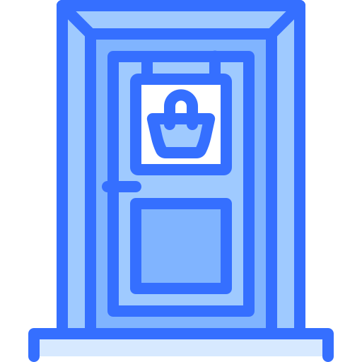 drzwi Coloring Blue ikona