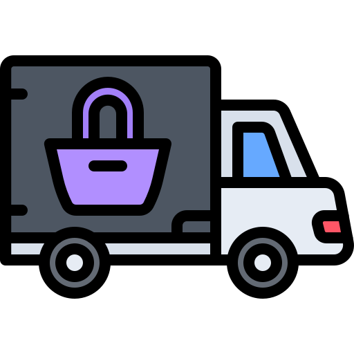 Delivery truck Coloring Color icon