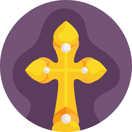 krzyż prawosławny bqlqn Flat ikona