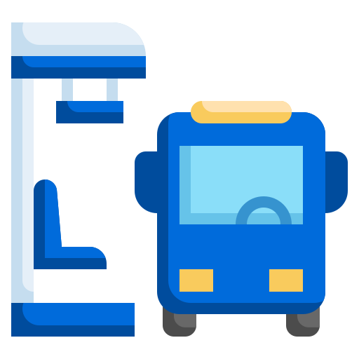 dworzec autobusowy Generic Flat ikona