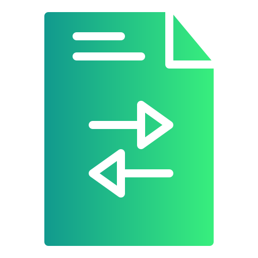 파일 전송 Generic Flat Gradient icon