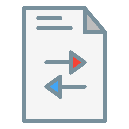 File transfer Generic Outline Color icon