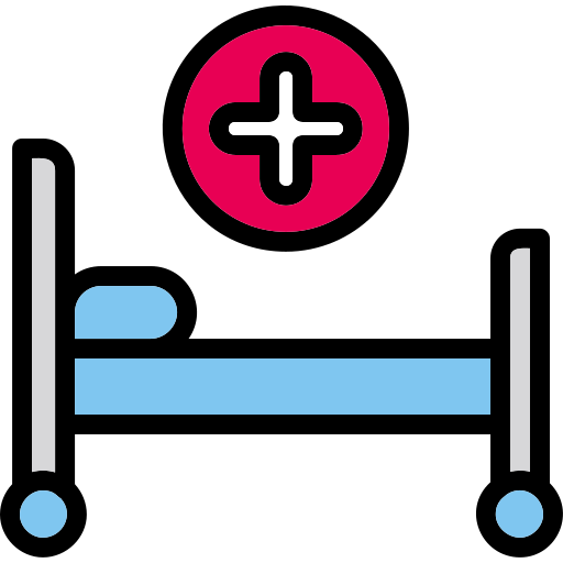 병원 침대 Generic Outline Color icon