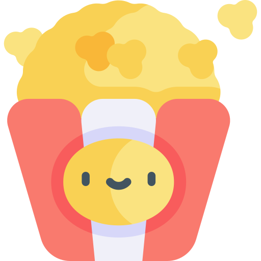 popcorn Kawaii Flat icona