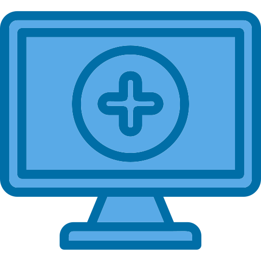 ordenador Generic Blue icono